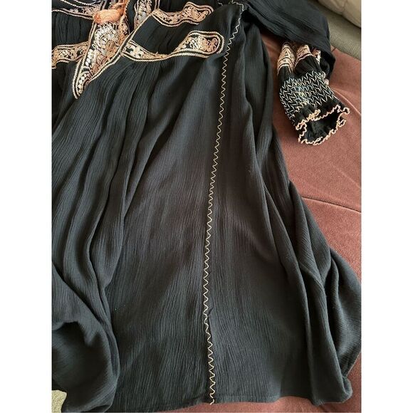 Free People Wind Willow Embroidered Boho Mini Dress - Picture 6 of 7